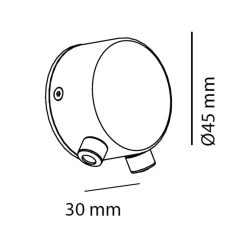 Milan Half Wandleuchte, Ø 16 cm