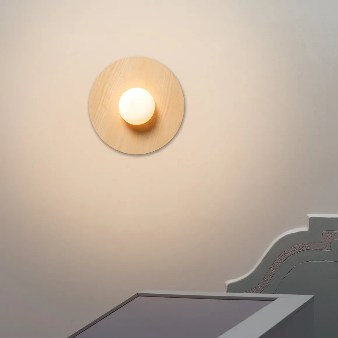 Milan Knock Wand- / Deckenleuchte, Ø: 40 cm