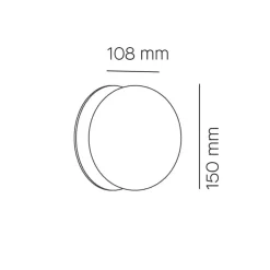 Milan Knock Wand- / Deckenleuchte, Ø: 15 cm