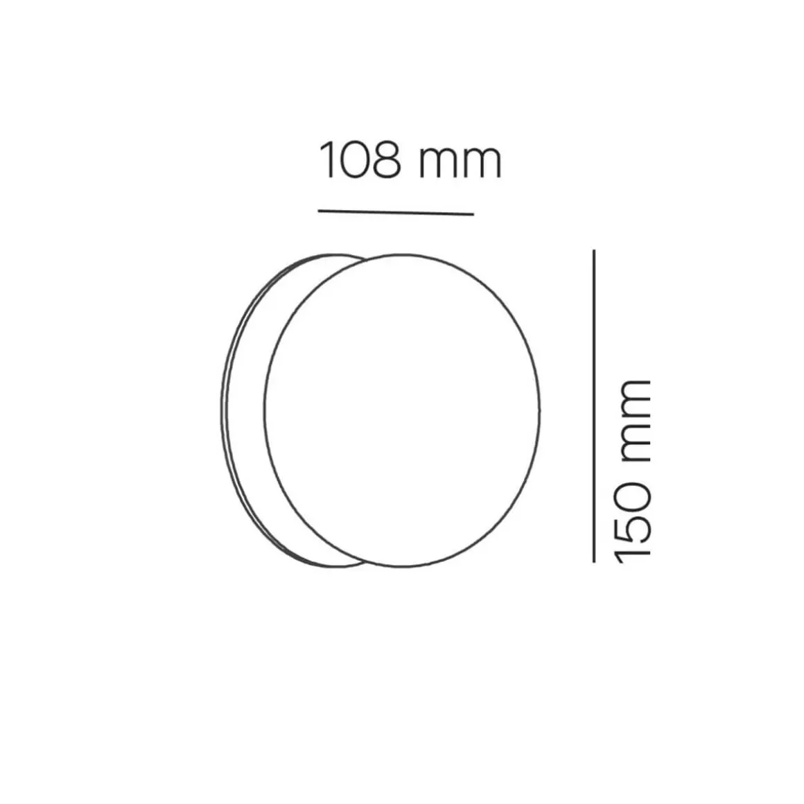 Milan Knock Wand- / Deckenleuchte, Ø: 15 cm