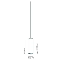 Milan Kronn 77 GU10 System-Pendelleuchte, inkl. Adapter