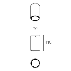 Milan Kronn Deckenspot