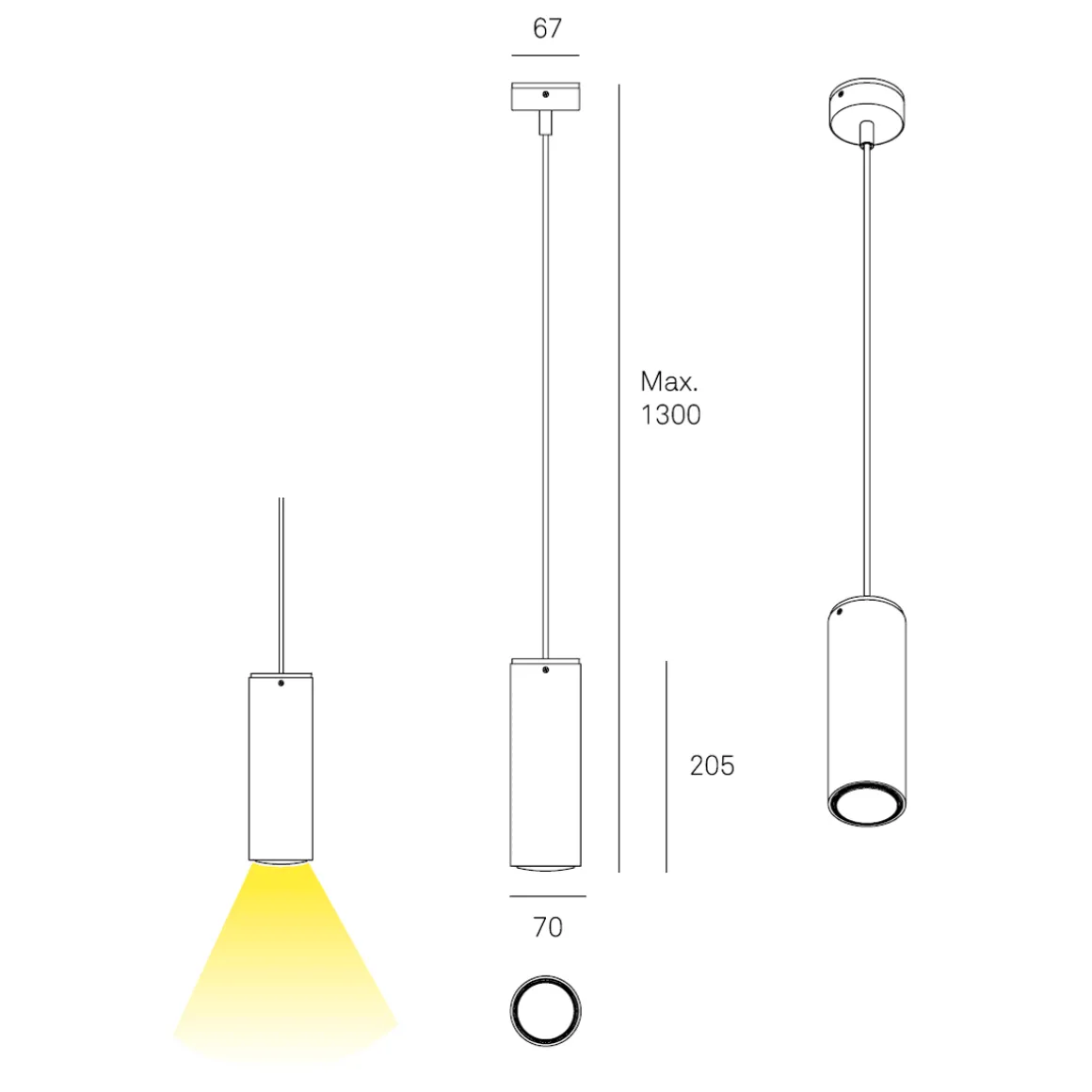 Milan Kronn Pendelleuchte