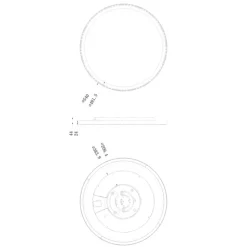 Mobilux Ambienta LED Wand- / Deckenleuchte, Ø: 54 cm