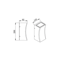 Mobilux Curveline LED Wandleuchte