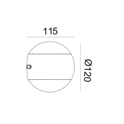 Mobilux Luna S LED Wandleuchte