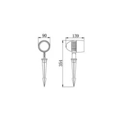 Mobilux Medi LED Erdspießstrahler