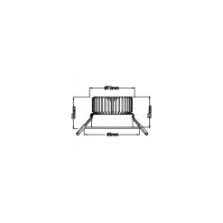Mobilux MOBiDIM COB Power R 12 W LED Einbaustrahler
