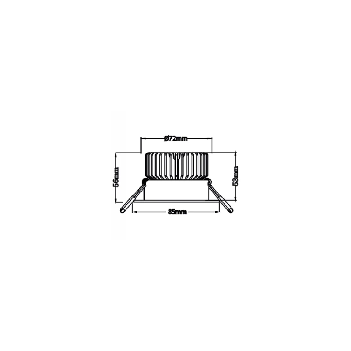 Mobilux MOBiDIM COB Power R 12 W LED Einbaustrahler