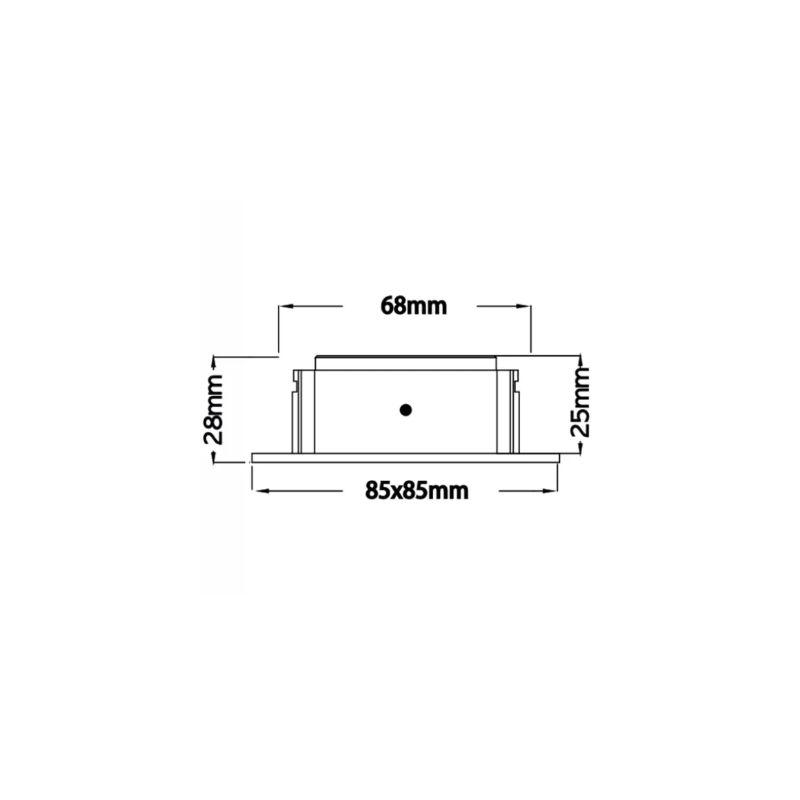 Mobilux MOBiDIM COB Slim Q 9 W LED Einbaustrahler
