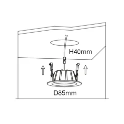 Mobilux MOBiDIM SMD R85 10 W LED Einbauleuchte, Tunable-White, Rückläufer