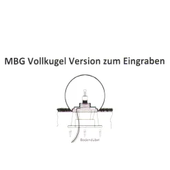Moonlight Vollkugel MBG mit Eingrabsockel