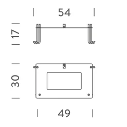 Nemo Befestigungsplatte für Borne Beton Outdoor IP44