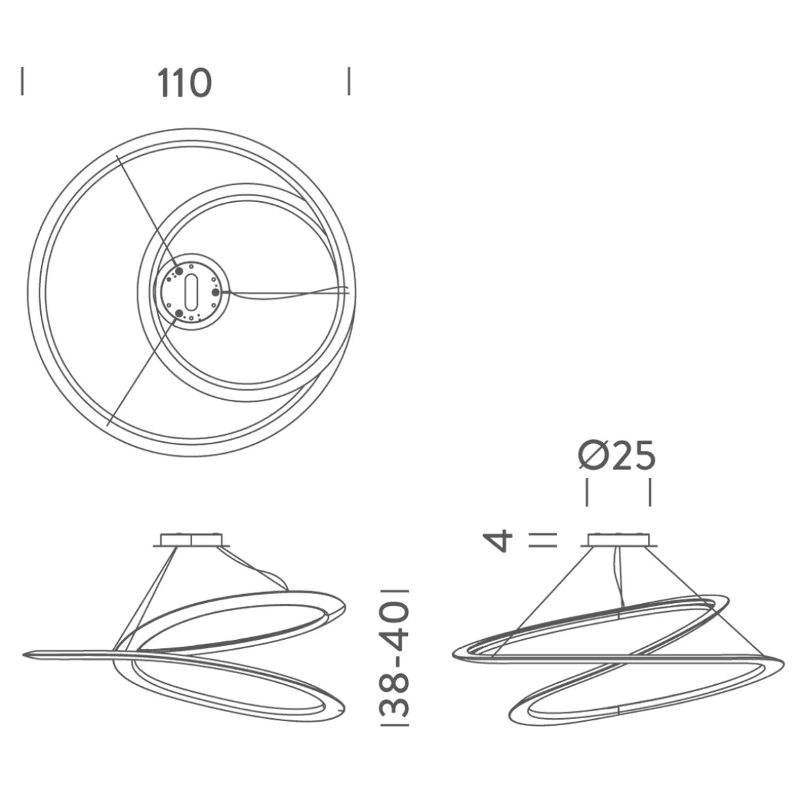 Nemo Kepler LED Sospensione Uplight