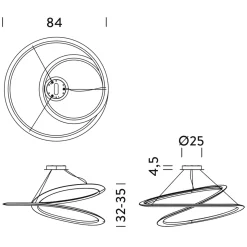 Nemo Kepler Minor LED Sospensione Downlight