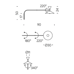 Nemo Mini Lampe de Marseille Parete