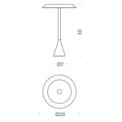 Nemo Panama Mini LED Tavolo