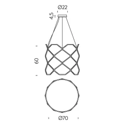 Nemo Titia LED Sospensione