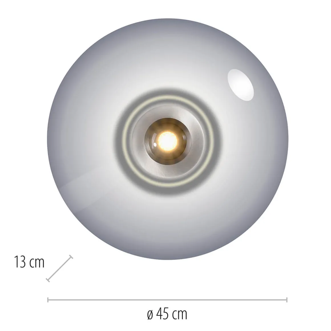 Neuhaus PURE by Paul Neuhaus PURE Vitrum LED Deckenleuchte