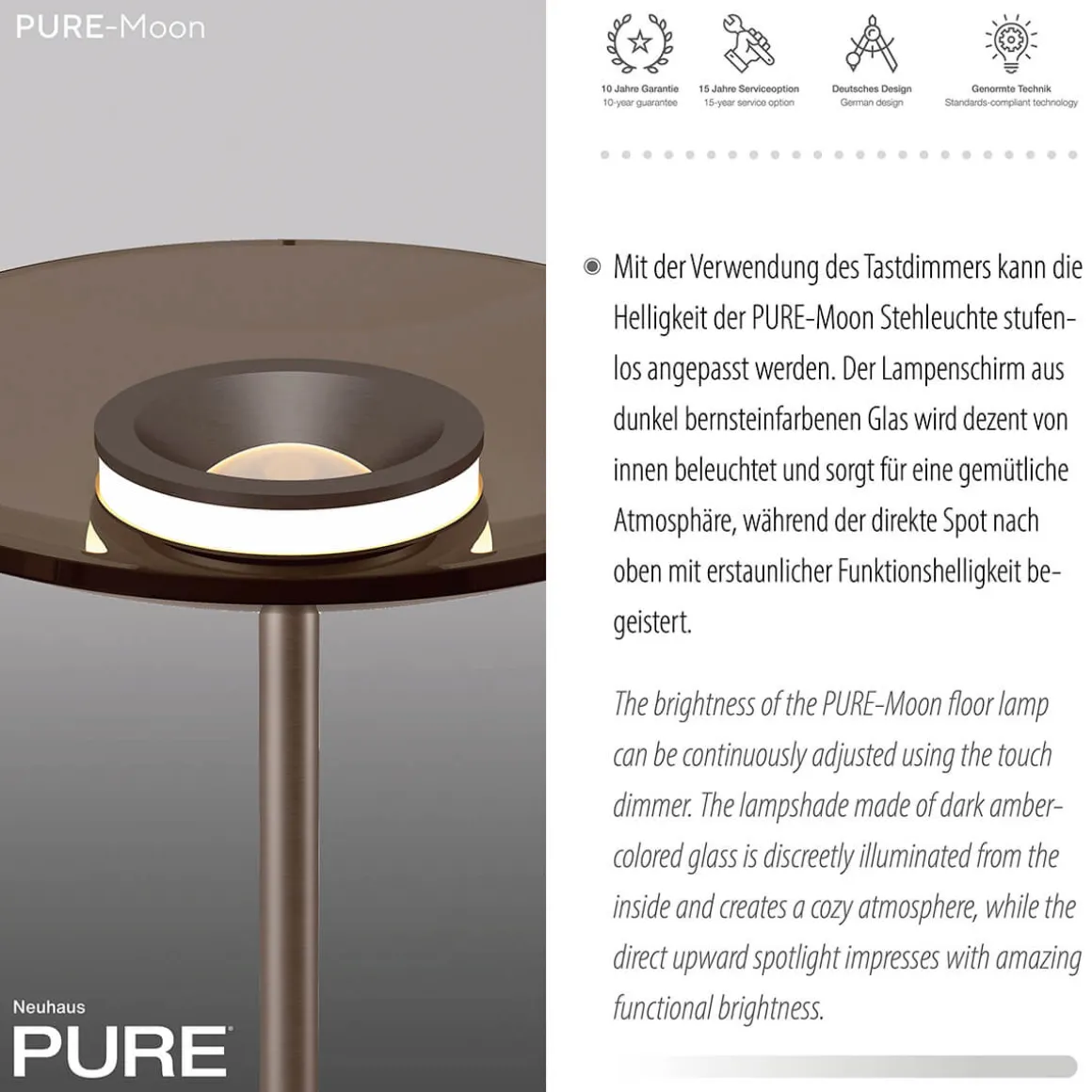 Neuhaus PURE by Paul Neuhaus PURE Moon LED Stehleuchte