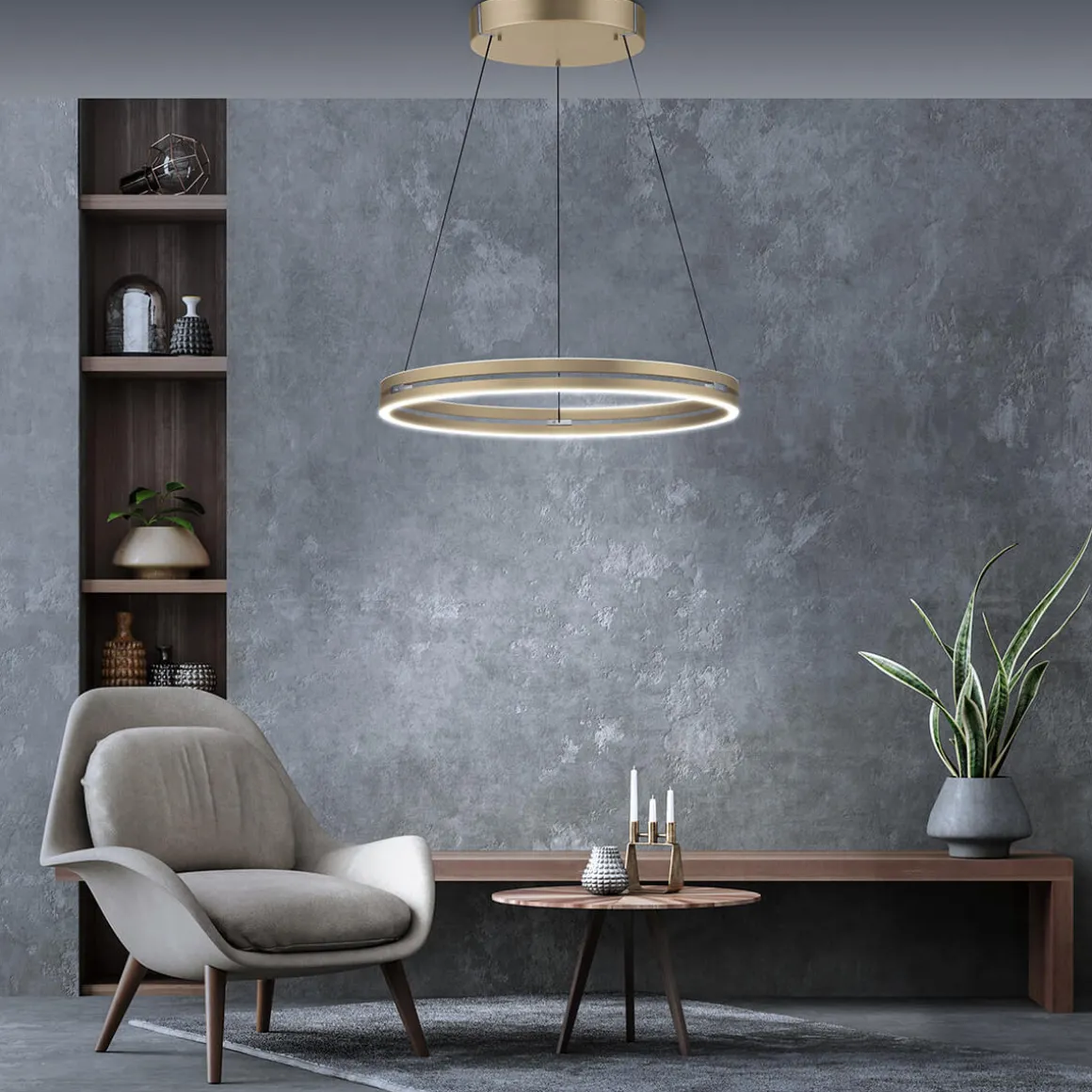 Neuhaus PURE by Paul Neuhaus PURE E-Loop LED Pendelleuchte mit e-LIFT und CCT