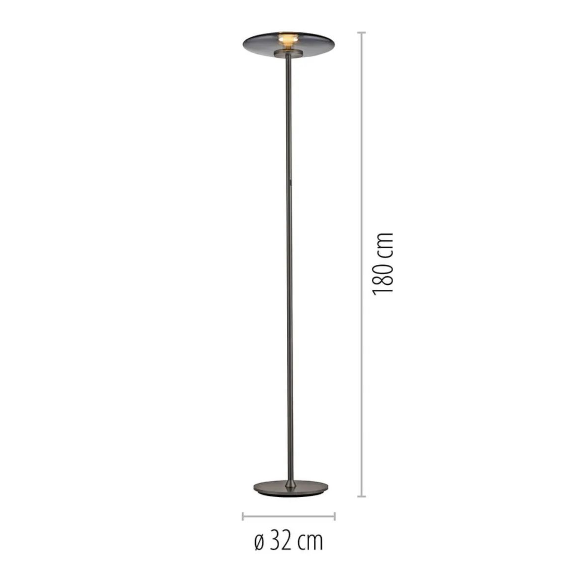 Neuhaus PURE by Paul Neuhaus PURE Vitrum LED Stehleuchte