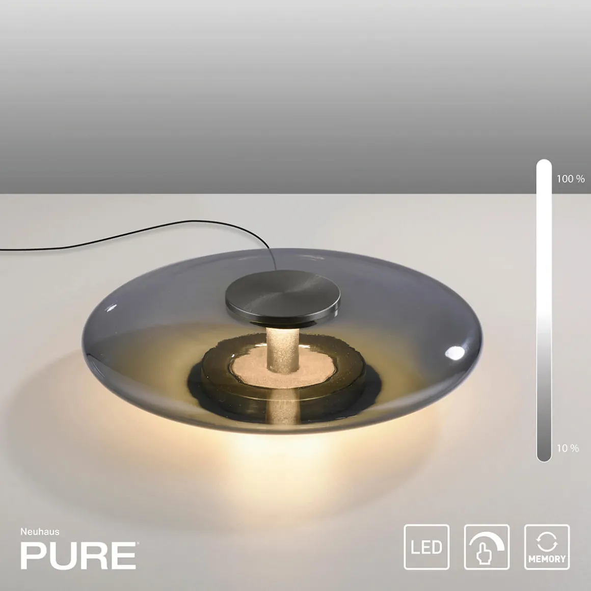 Neuhaus PURE by Paul Neuhaus PURE Vitrum LED Tischleuchte