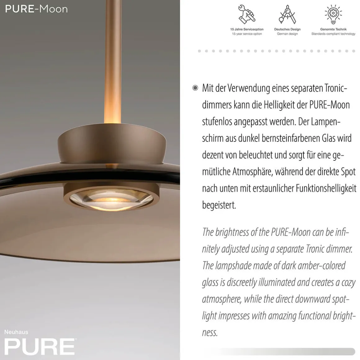 Neuhaus PURE by Paul Neuhaus PURE Moon LED Pendelleuchte
