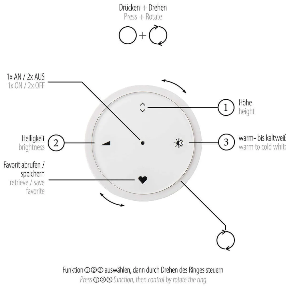 Neuhaus PURE by Paul Neuhaus PURE E-Motion LED Pendelleuchte mit e-LIFT und CCT