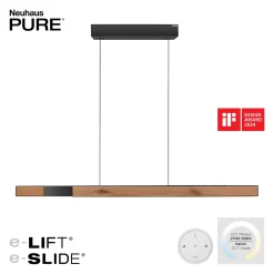 Neuhaus PURE by Paul Neuhaus PURE Moto-Rise LED Pendelleuchte mit e-SLIDE, e-LIFT und CCT, Rückläufer