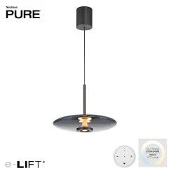 Neuhaus PURE by Paul Neuhaus PURE E-Vitrum LED Pendelleuchte mit e-LIFT und CCT