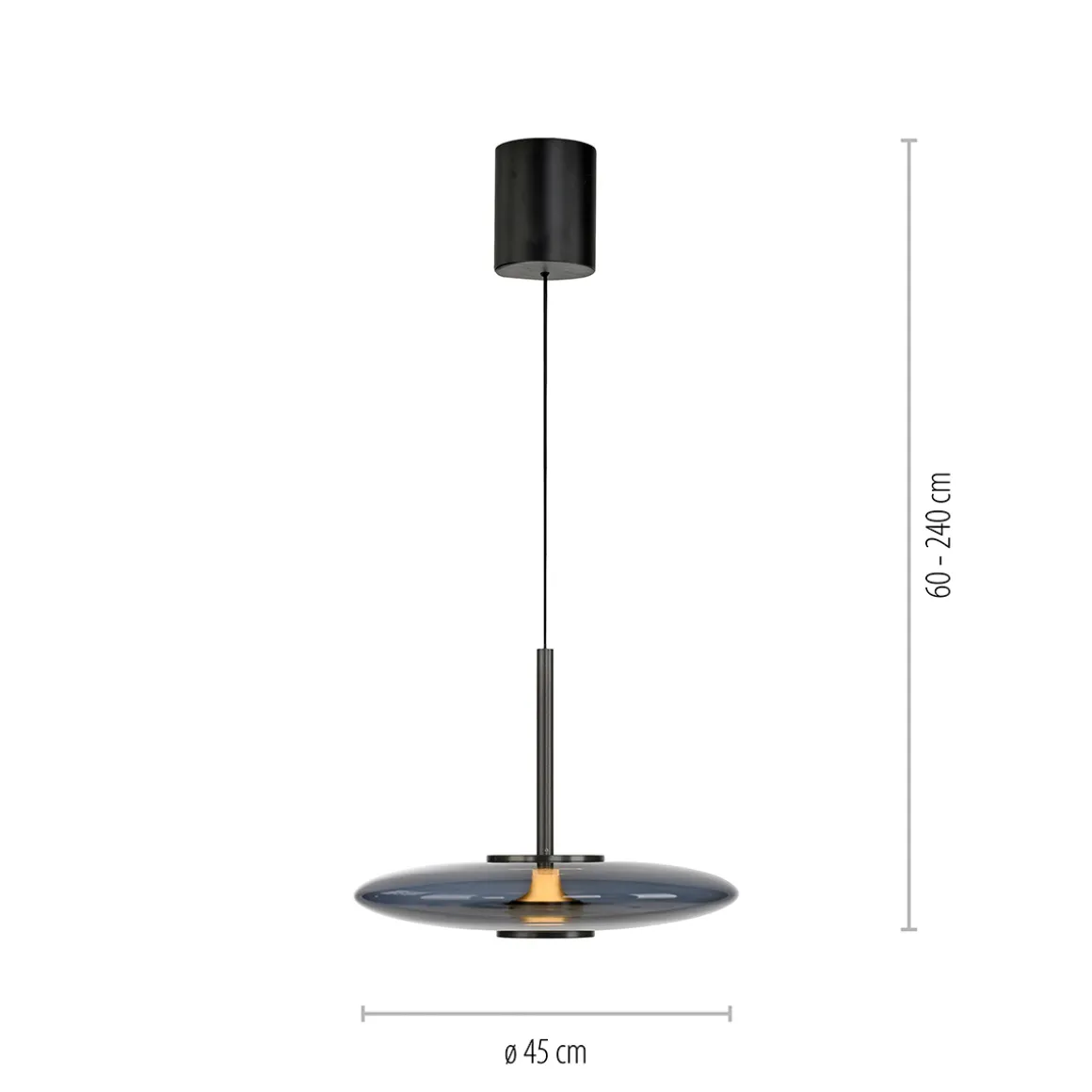 Neuhaus PURE by Paul Neuhaus PURE E-Vitrum LED Pendelleuchte mit e-LIFT und CCT
