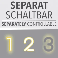 Neuhaus PURE by Paul Neuhaus PURE Vega LED Pendelleuchte, 3-flg.