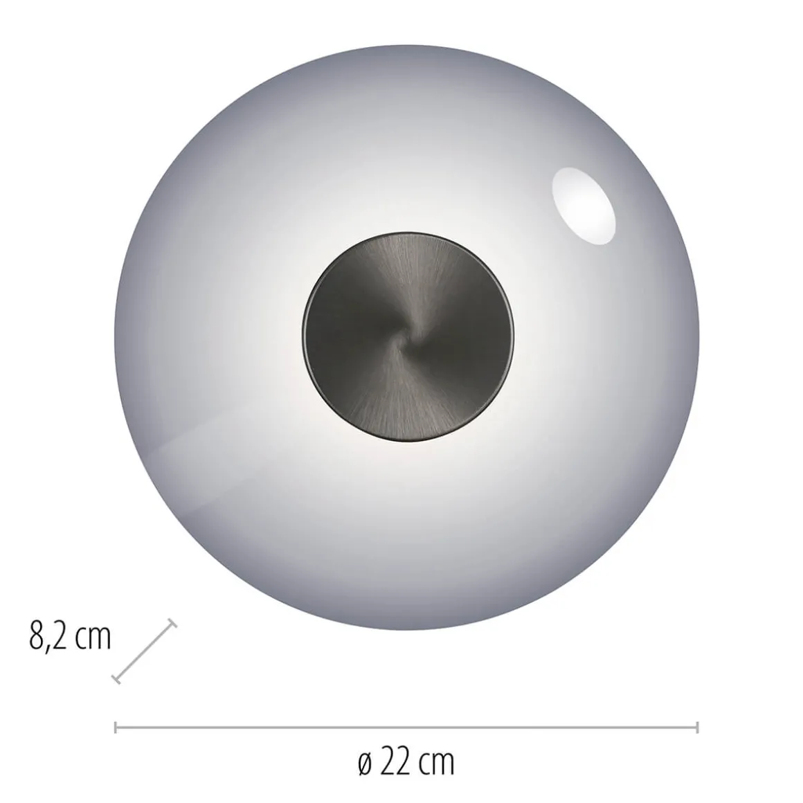 Neuhaus PURE by Paul Neuhaus PURE Vitrum LED Wand- / Deckenleuchte