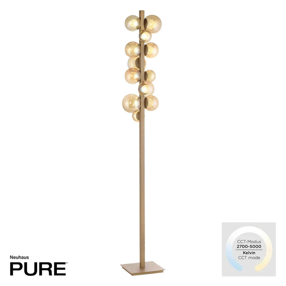 Neuhaus PURE by Paul Neuhaus PURE Popup LED Stehleuchte mit CCT