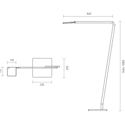 Nimbus Roxxane Home LED Leseleuchte