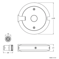Occhio clipLED Modul Puro, 2700 K, dimmbar
