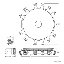 Occhio clipLED Modul Sento, 2700 K, dimmbar