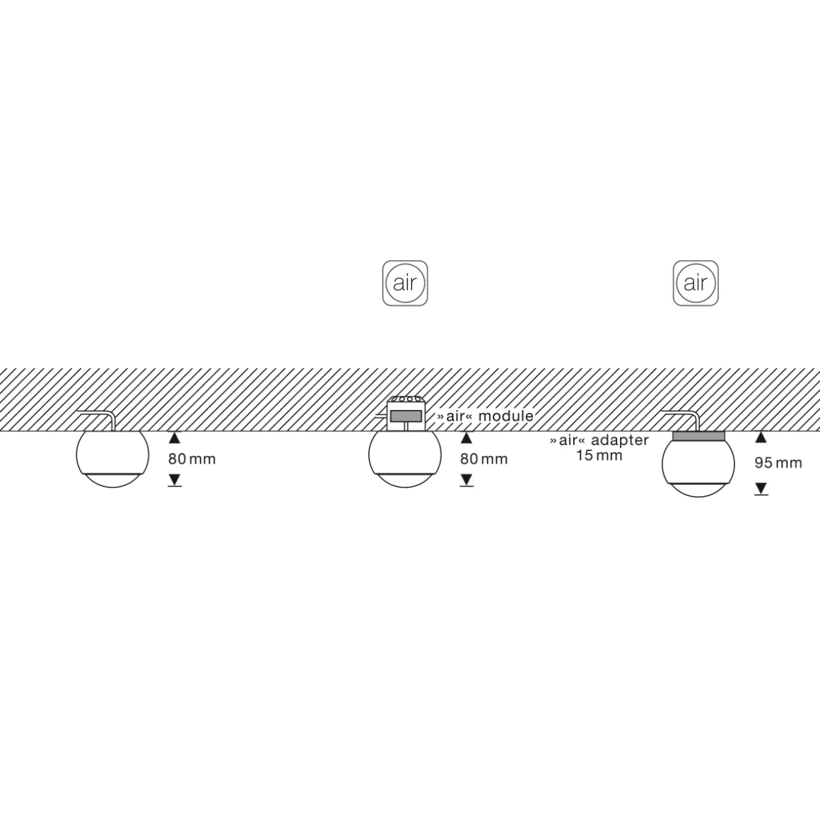 Occhio io alto v Volt C LED Deckenstrahler, 2700 K
