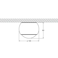 Occhio io alto v Volt C LED Deckenstrahler, 3000 K