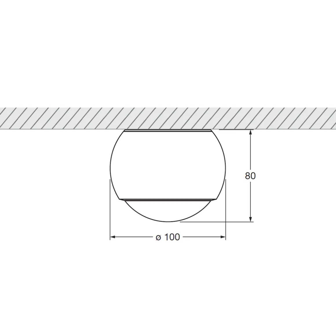 Occhio io alto v Volt C LED Deckenstrahler, 3000 K