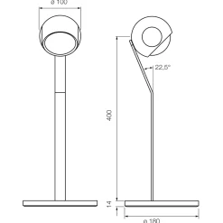 Occhio io 3d tavolo C Tischleuchte, 3000 K