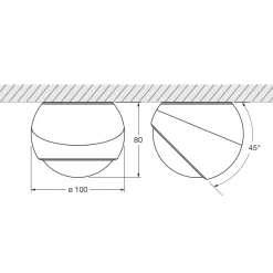 Occhio io giro Volt C LED Deckenstrahler, 3000 K