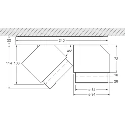 Occhio lui alto doppio Volt Z Deckenstrahler, 3000 K