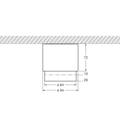 Occhio lui alto v Volt Z Deckenstrahler, 3000 K