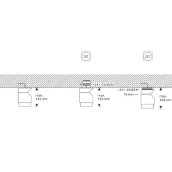 Occhio lui volto Volt Z Deckenstrahler, 3000 K