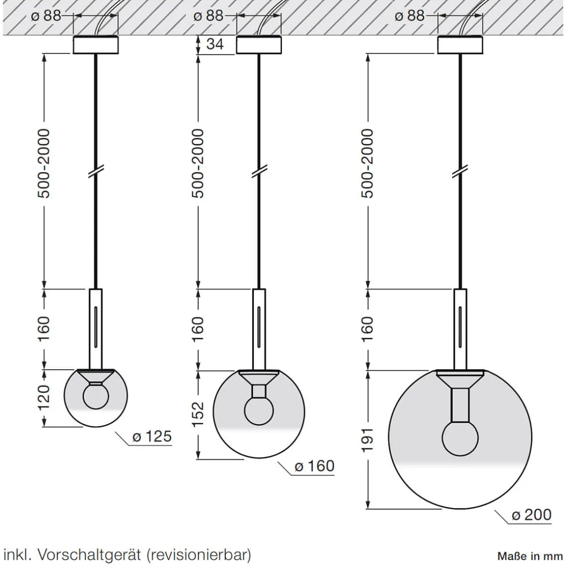 Occhio Luna sospeso fix up LED Pendelleuchte