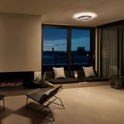 Occhio Mito aura 40 narrow LED Deckenleuchte, Base: weiß matt