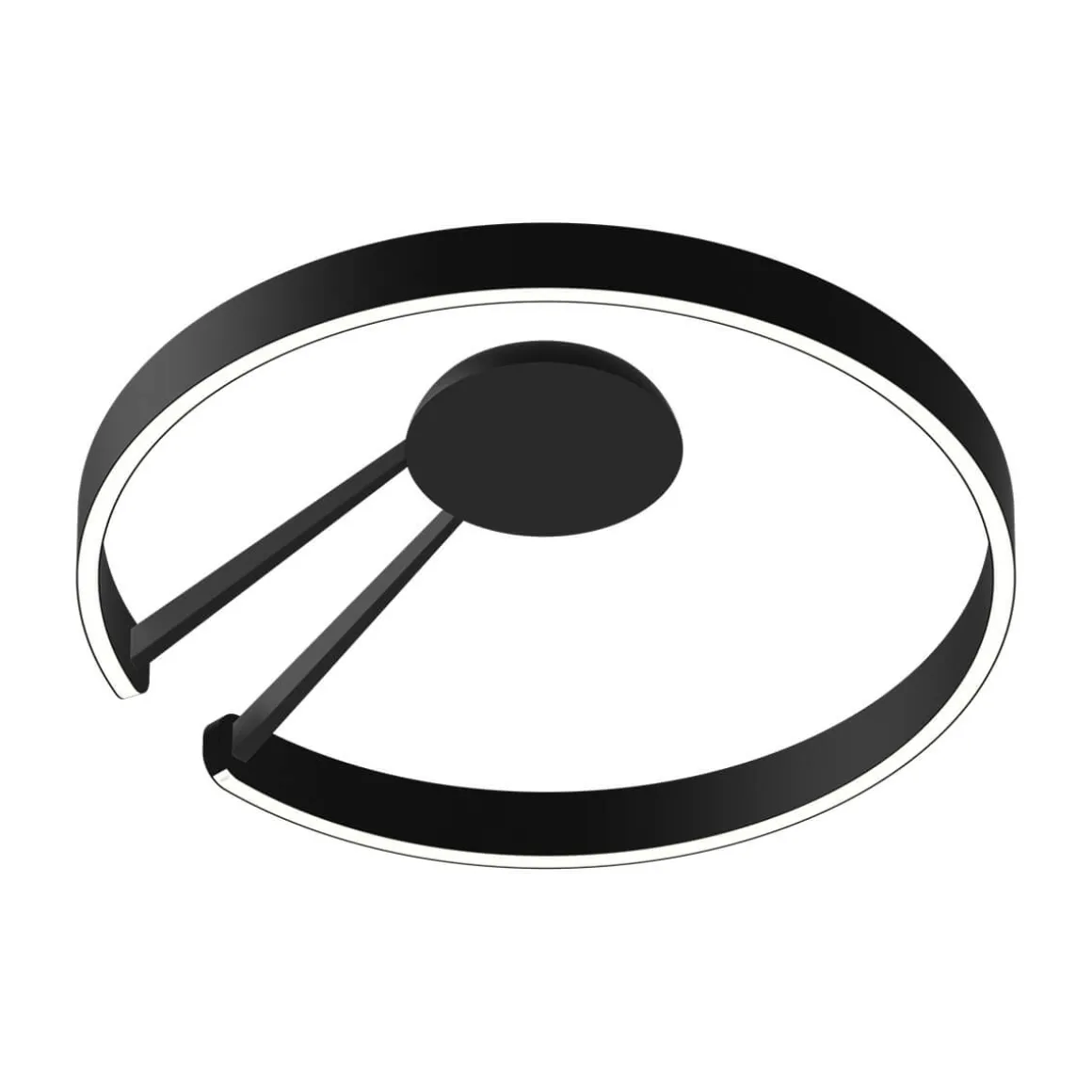 Occhio Mito aura 60 narrow LED Deckenleuchte, Base: schwarz matt