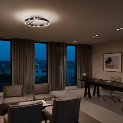 Occhio Mito aura 60 narrow LED Deckenleuchte, Base: schwarz matt